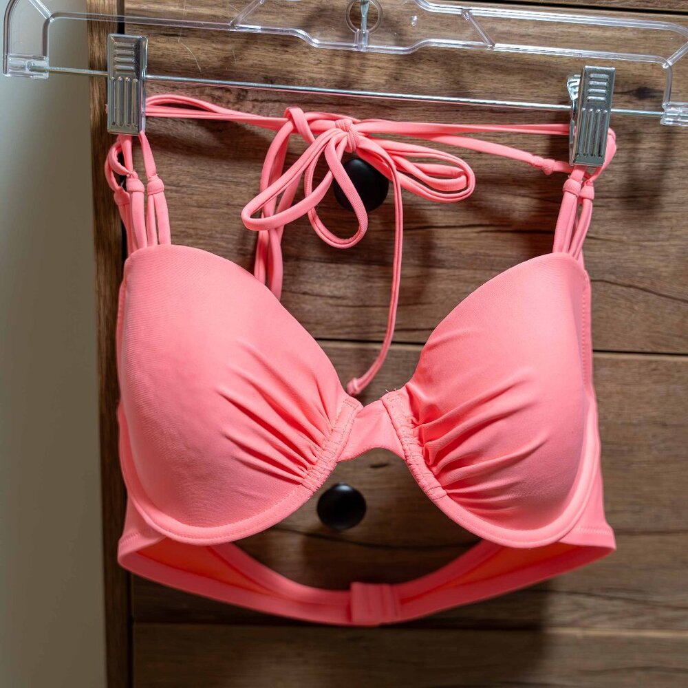Aerie coral bikini swimsuit top